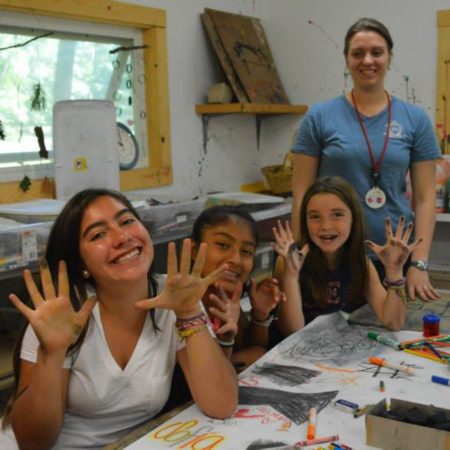 Arts and crafts at WeHaKee Camp for Girls