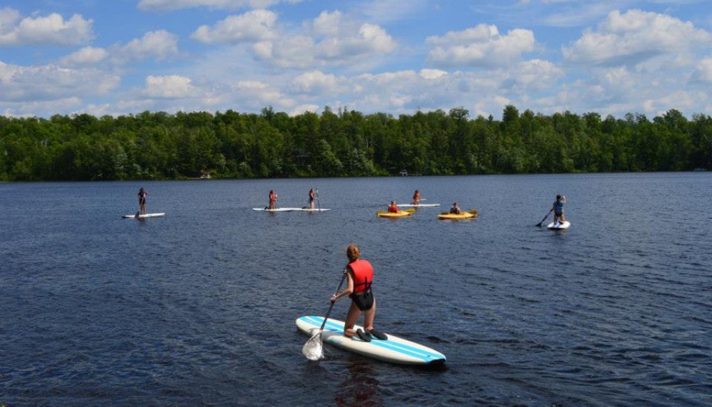 Paddle boarding on Hunter Lake