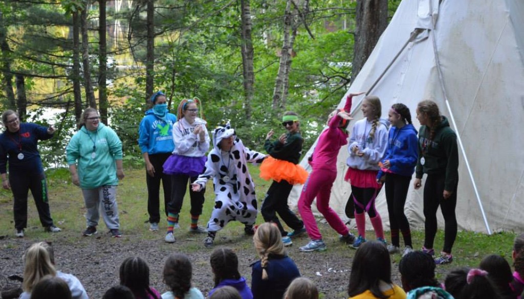 Dressing up at WeHaKee Camp for Girls