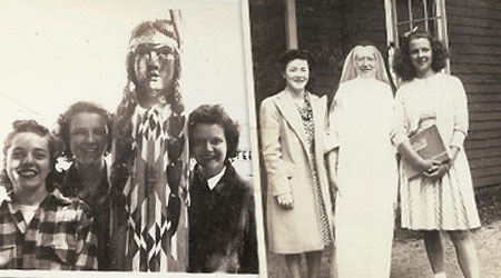 Campers at WeHaKee Camp for Girls in the summer of 1943