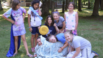 Girls Smiling at Camera