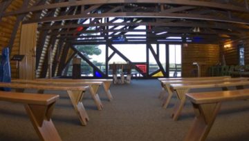 Planning for camp in the Chapel.