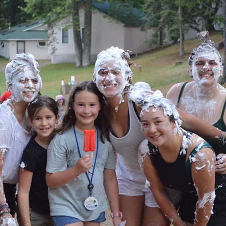wehakee-camp-for-girls-counselors-campers-shaving-cream-fight-small