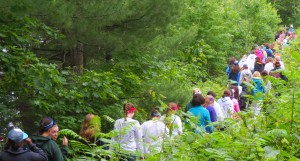 Trail hike at WeHaKee Camp For Girls
