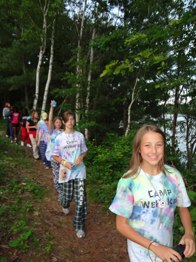 WeHaKee girls on trail